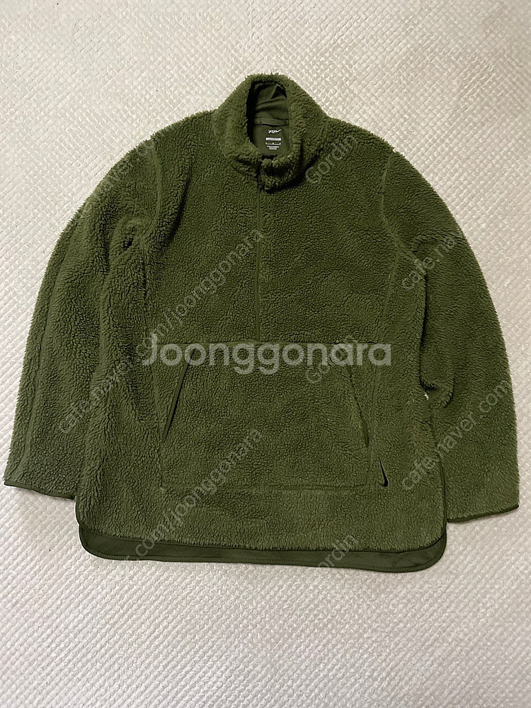 [L] 나이키 요가라인 루즈 핏 쉐르파 후리스 풀오버 ...--0