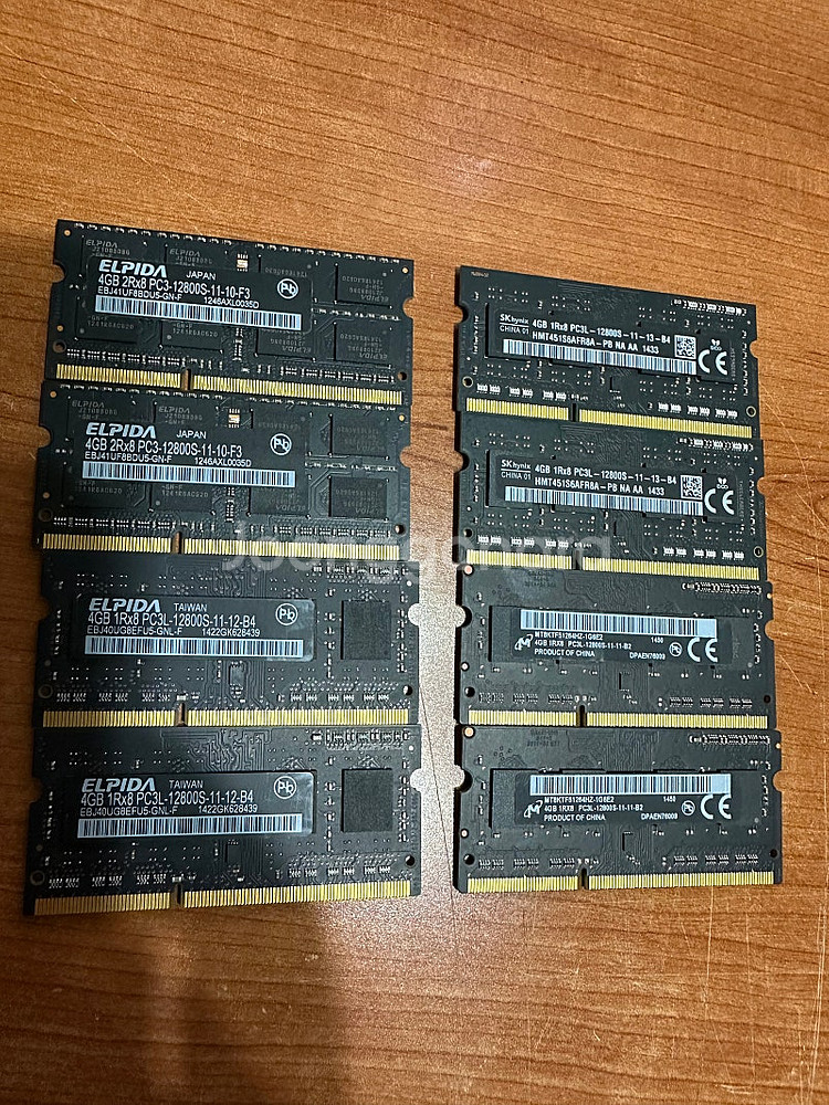노트북용 ddr3l 8g , 4g 다수--1