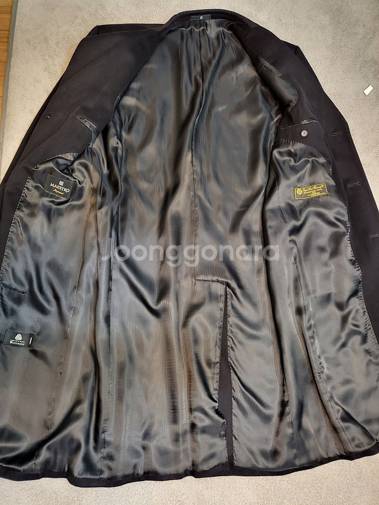 가격다운 / 마에스트로 로로피아나 캐시미어 체스터필드코트--4