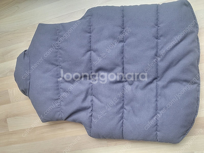 패딩조끼 90사이즈(지퍼.단추 이중여밈)--1