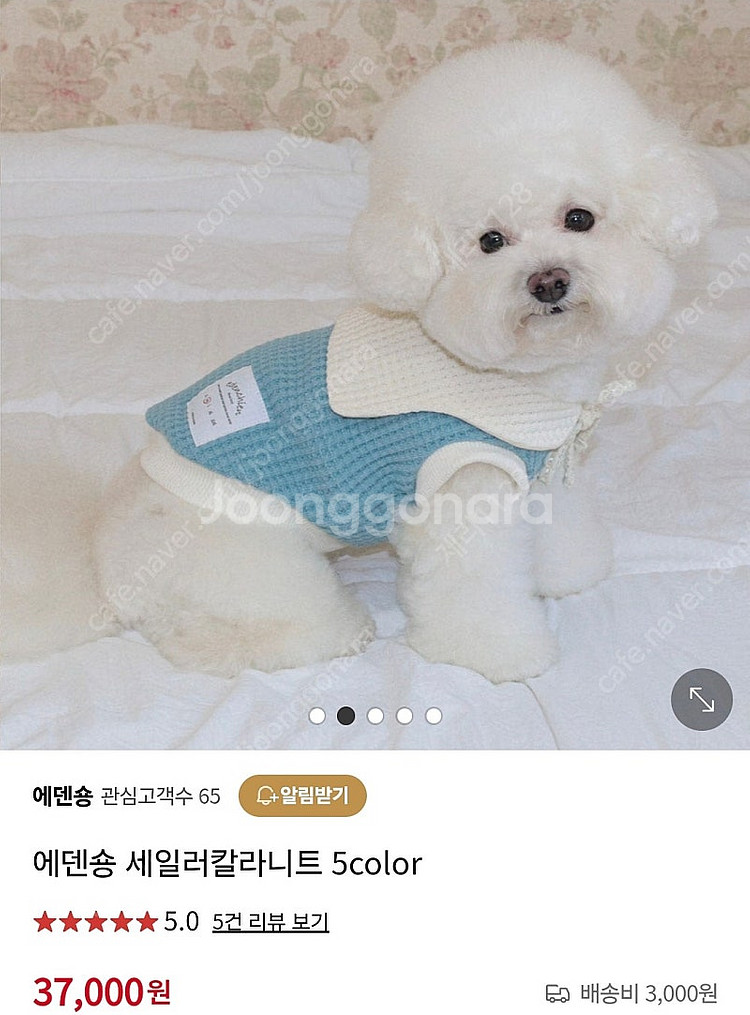 에덴숑 세일러칼라 니트 (라지)--0
