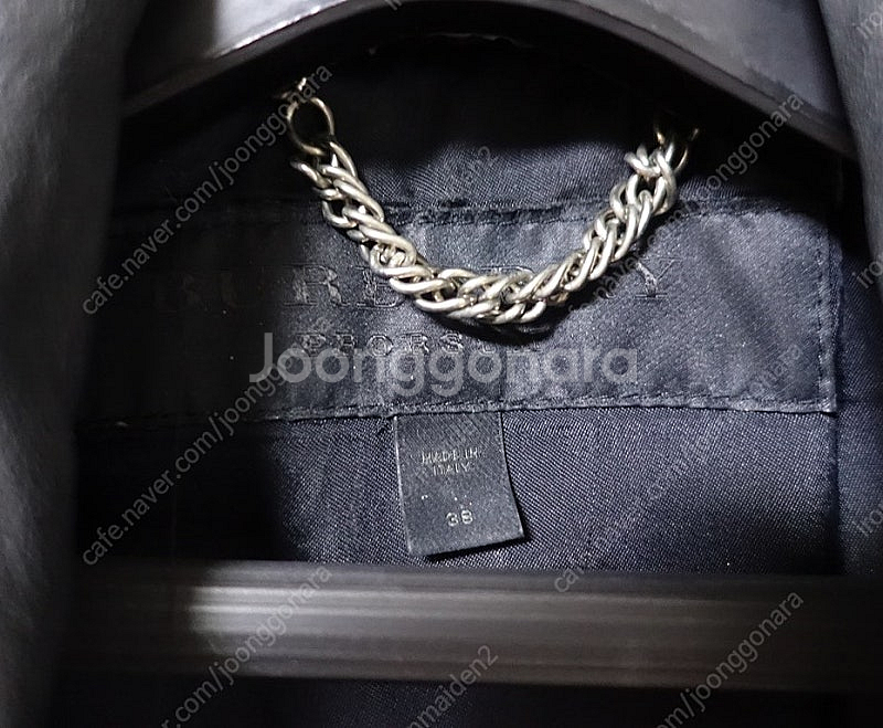 버버리 프로섬 11ss 가죽 텀블 라이더 자켓--8