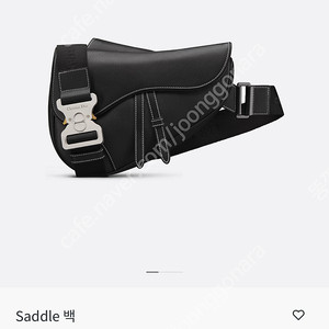 [디올] 남성 새들 Saddle 백(블랙 그레인 송아지 가죽)