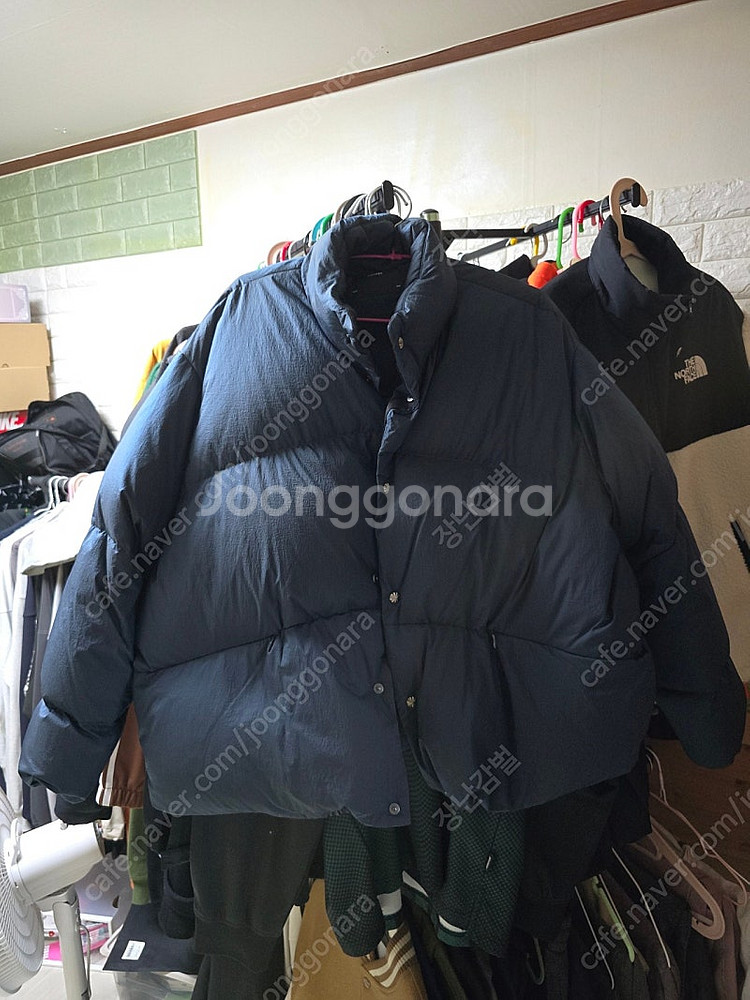 일꼬르소 구스다운 나일론 패딩 메탈릭 블루--1