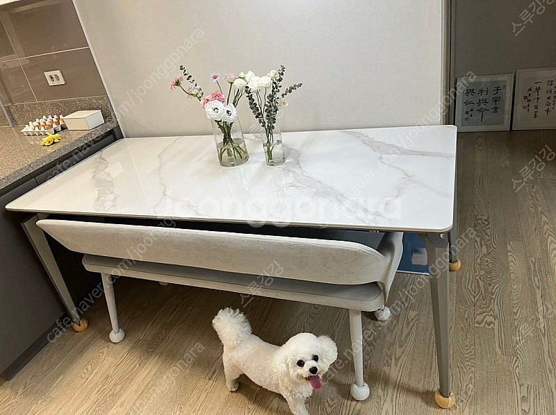 양면 프리미엄 세라믹 6인용 식탁--0