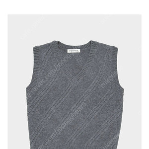 PONYTAil 포티테일 ‘Study' Wool Knit Vest (GREY) M사이즈 팝니다