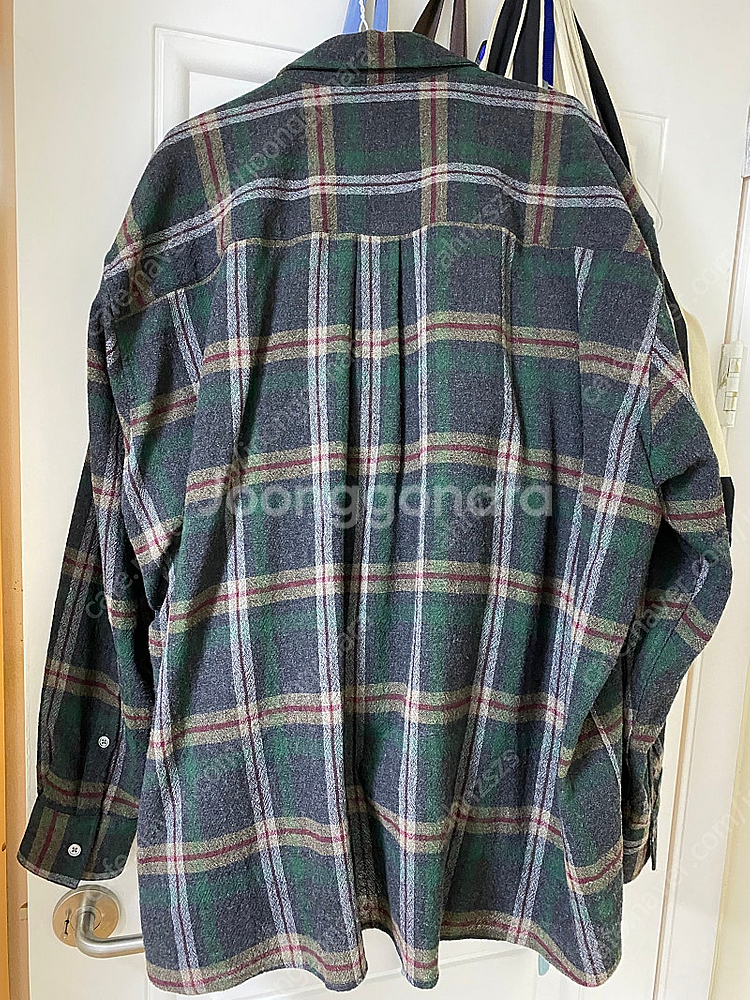 Our Legacy Borrowed BD Shirt Green Pub Check 52사이즈 팔아요(아워레가시 보로우...--2