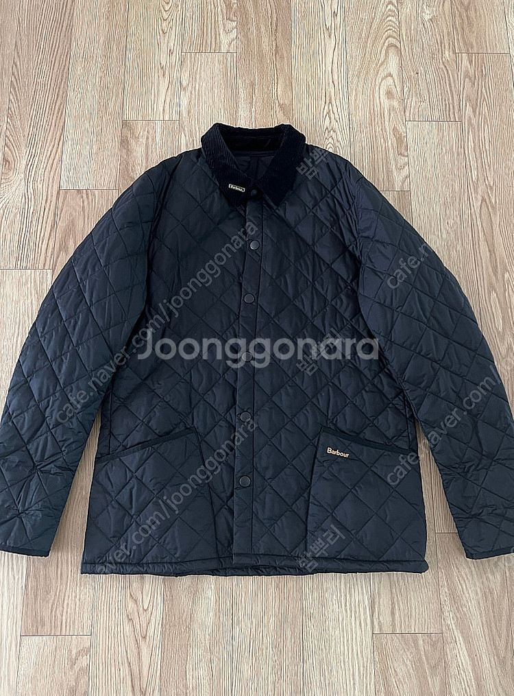 바버 퀼팅자켓 블랙 xl--0