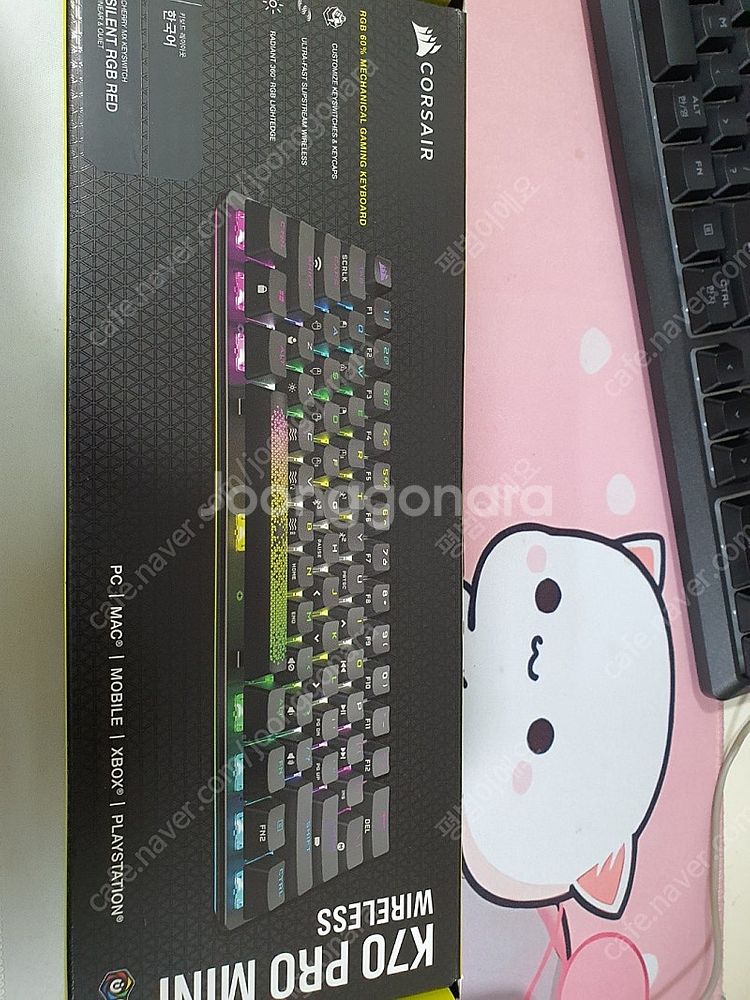 커세어 k70 pro mini 저소음적축 게이밍 키보드...--0