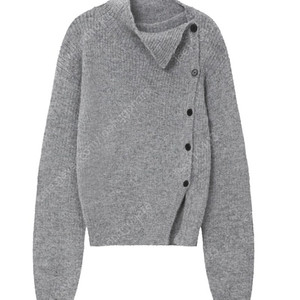 미세키서울 Side button knit GREY