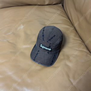 Supreme 슈프림 캠프캡 모자 (Jacquard Denim Brown)