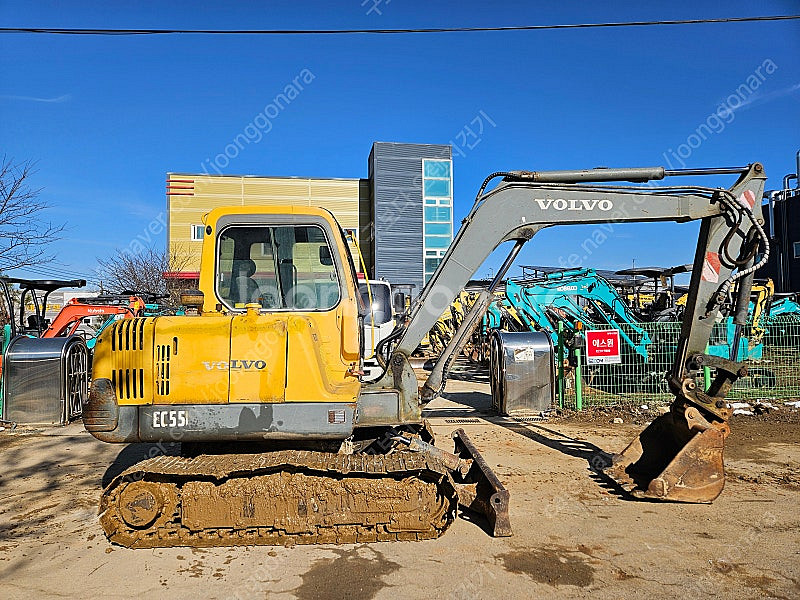 중고굴삭기 볼보 EC55 중고포크레인 2000년식 공투굴삭기 판매--3