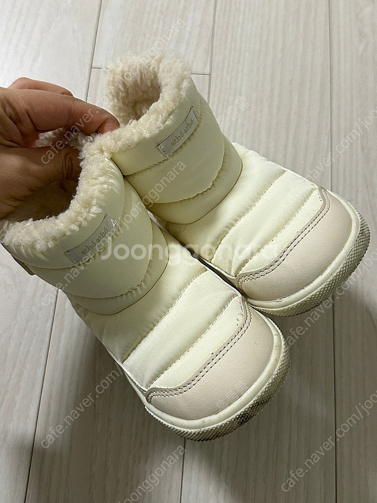 아떼아떼 부츠 크림 색상 160mm?!--3