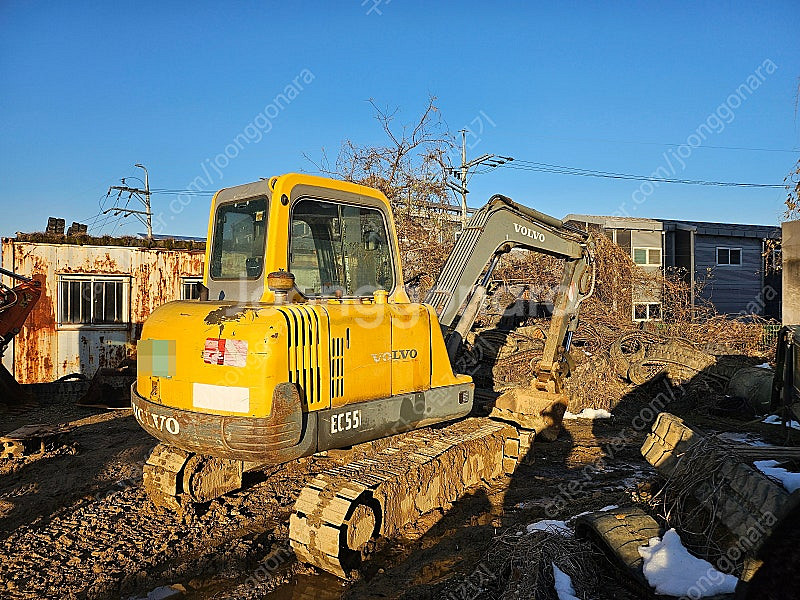 중고굴삭기 2000년식 공투 볼보 5톤 본버켓 농장용 판매--2