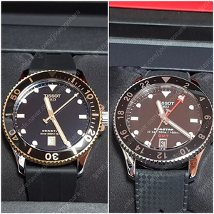 티쏘 씨스타1000 쿼츠 흑콤 40mm,쿼츠 GMT 40mm