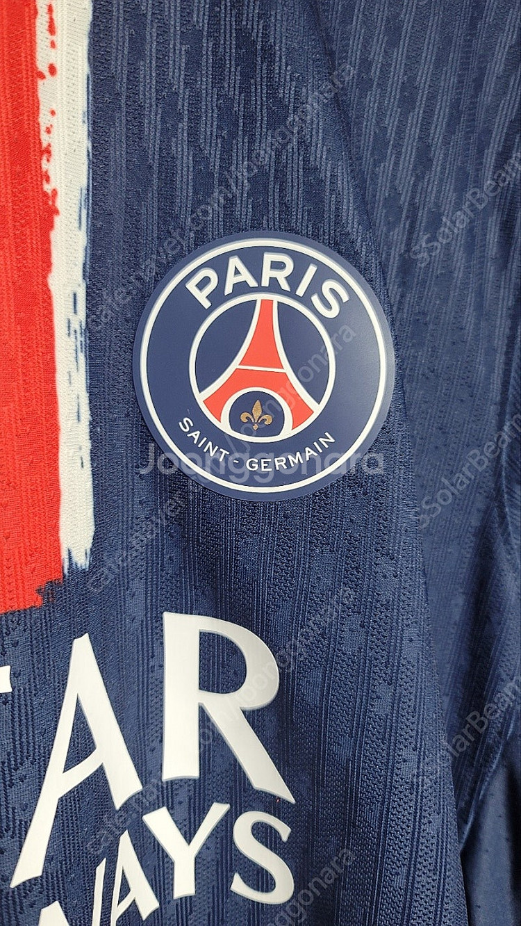 24/25 파리생제르망 PSG 홈 어센틱 노마킹 유니폼...--1