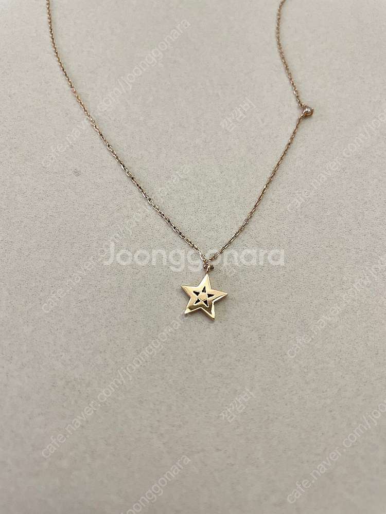 티로즈 이연희 블랙 오닉스 별 목걸이--4