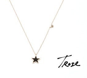 티로즈 이연희 블랙 오닉스 별 목걸이--7