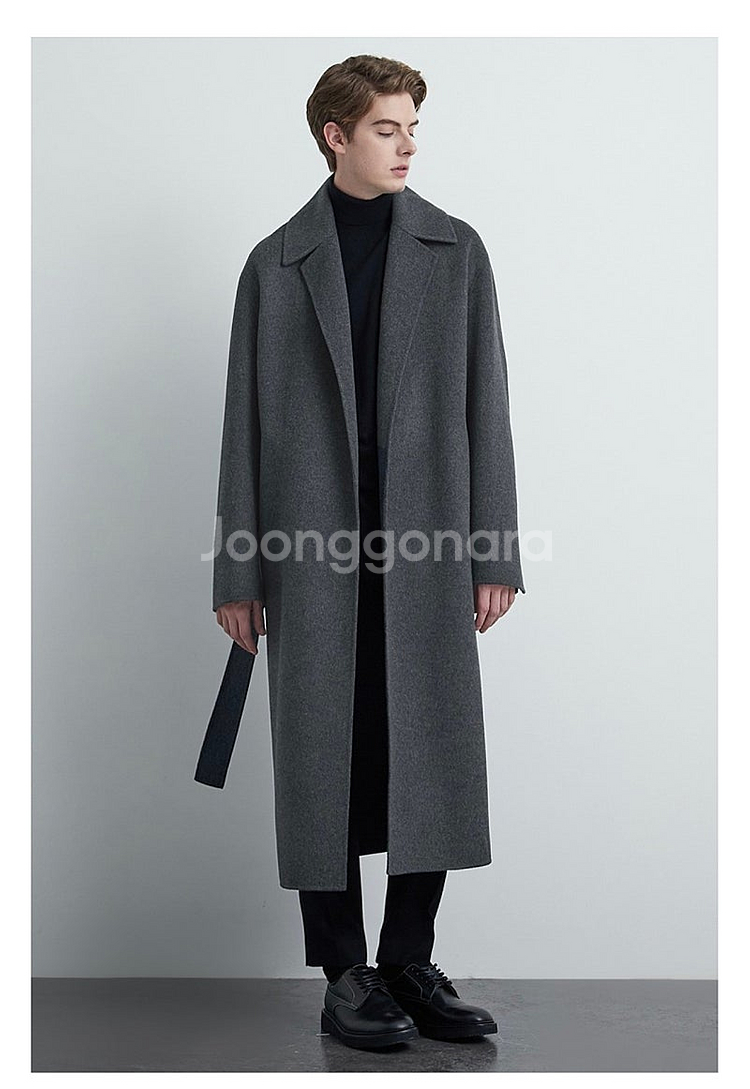 21fw타임옴므 벨티드 코트 105 (새상품, 가격인하)--0