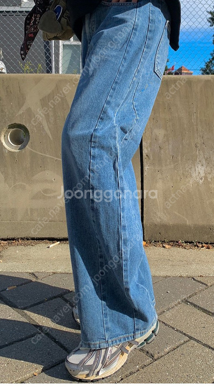 디스코살롱 여자 군살제로데님 청바지 L--1