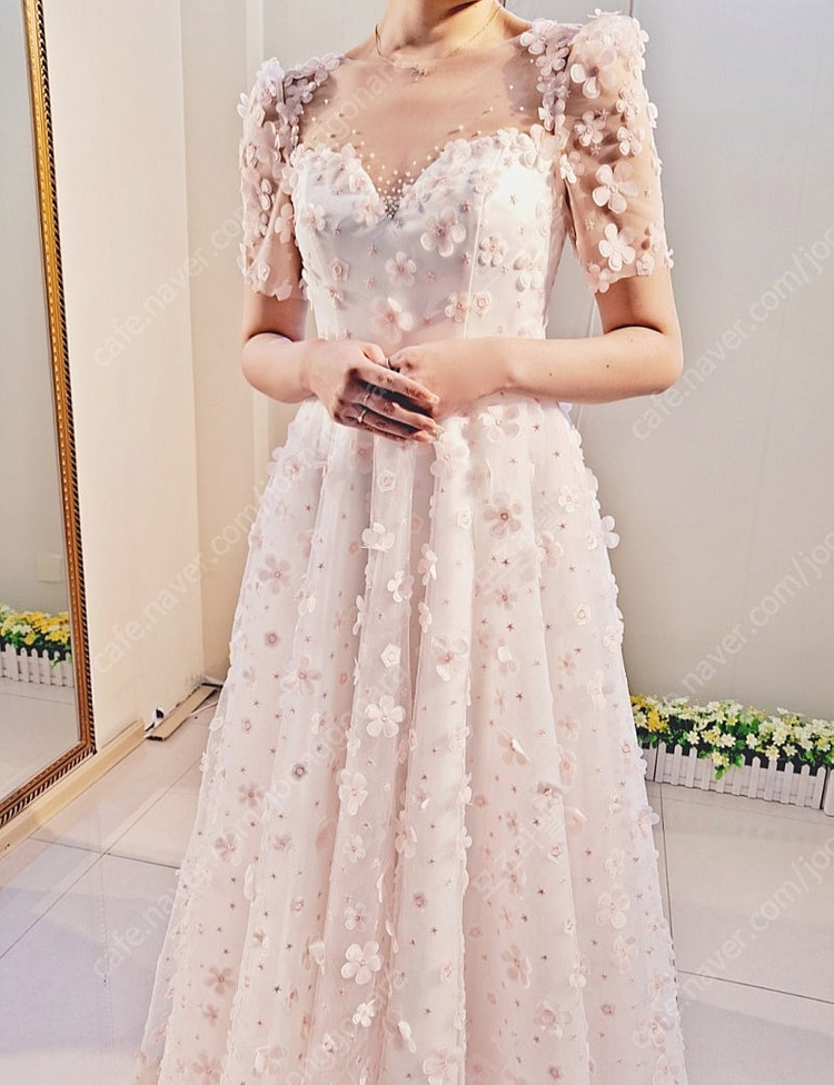 셀프웨딩드레스, 돌맘드레스, 유색드레스, 컬러드레스, 플라워드레스, 실크드레스, 돌잔치드레스 샘플 1벌 선착순 처분 이미지