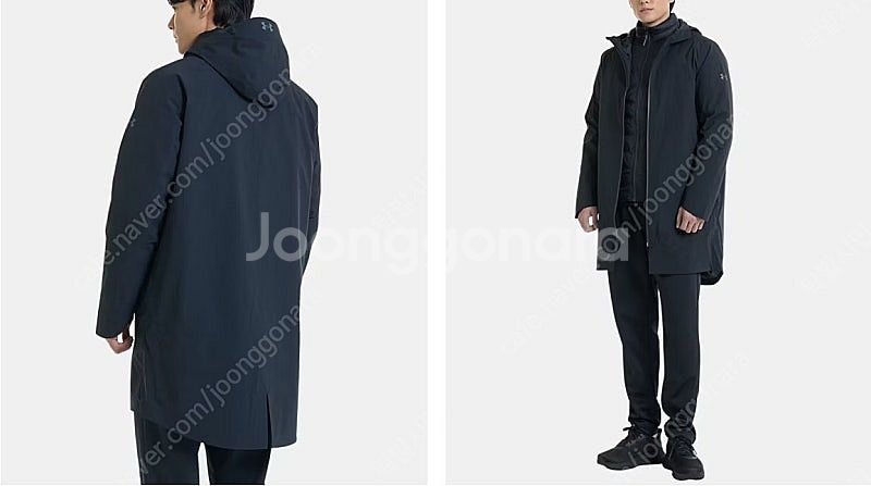 언더아머 3in1 콜드기어 롱코트+다운내피--1