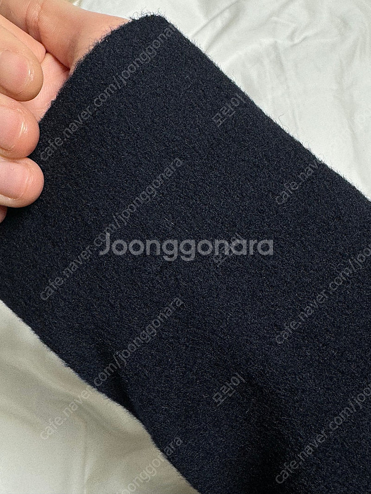 르917 캐시미어 블렌드 라글란 코트 네이비 (오늘만 ...--5