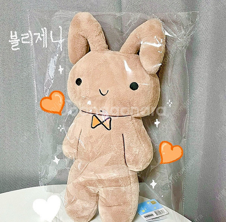 새상품)정품!! 짱구는 못말려 유리 토끼 애착 인형 인...--0