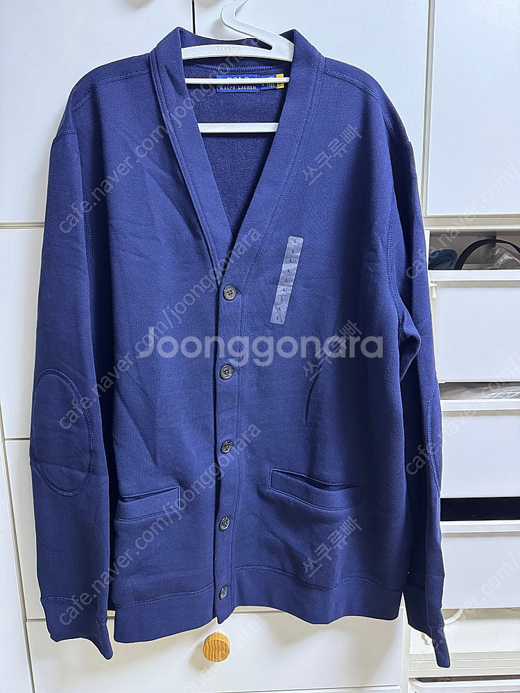 폴로 랄프로렌 플리스 남성 가디건 네이비 라지--1