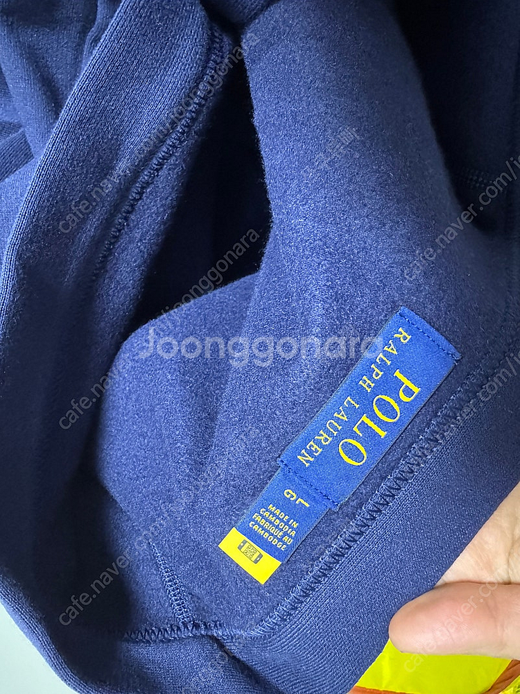 폴로 랄프로렌 플리스 남성 가디건 네이비 라지--3