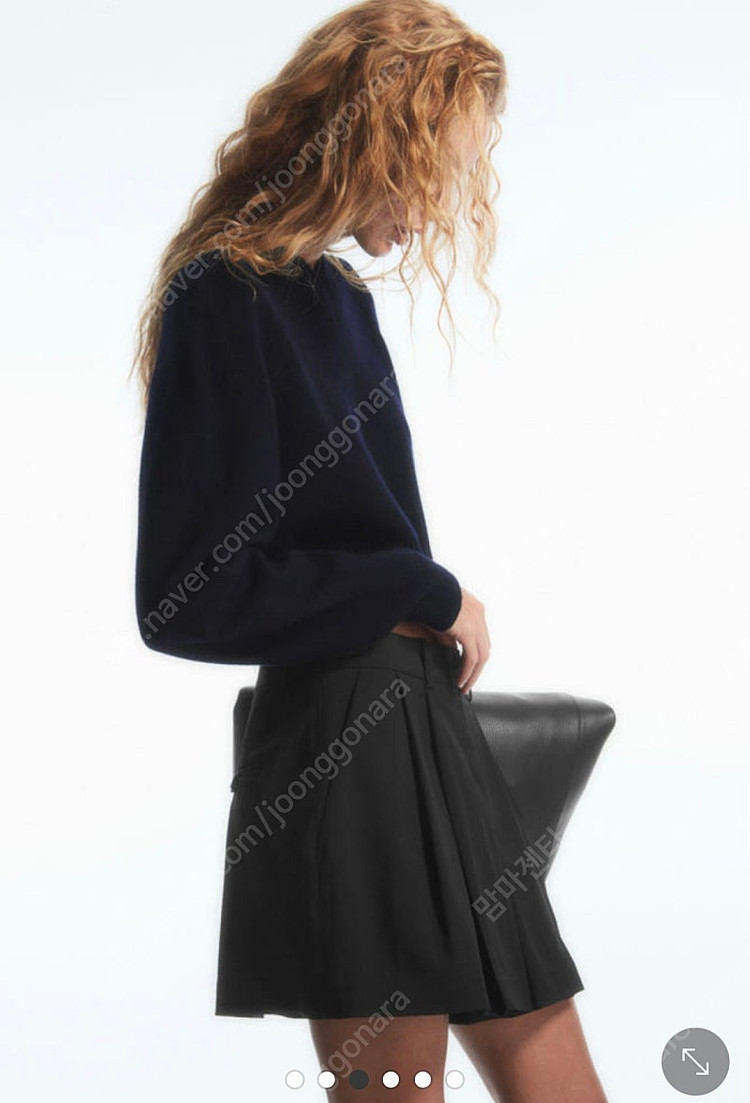 코스(cos)울 테일러드 플리티드 스커트팬츠, 스코티팬츠(택달린 새상품)--2