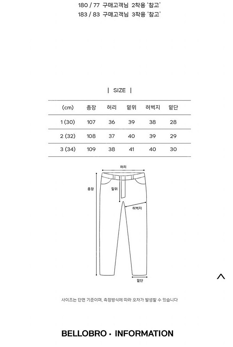 본투윈 벨로브로 한정판 청바지 버뮤다 의류 등--0