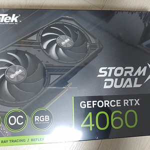 (미개봉)이엠텍 RTX 4060 STORM X Dual OC D6 8GB 미개봉 새제품