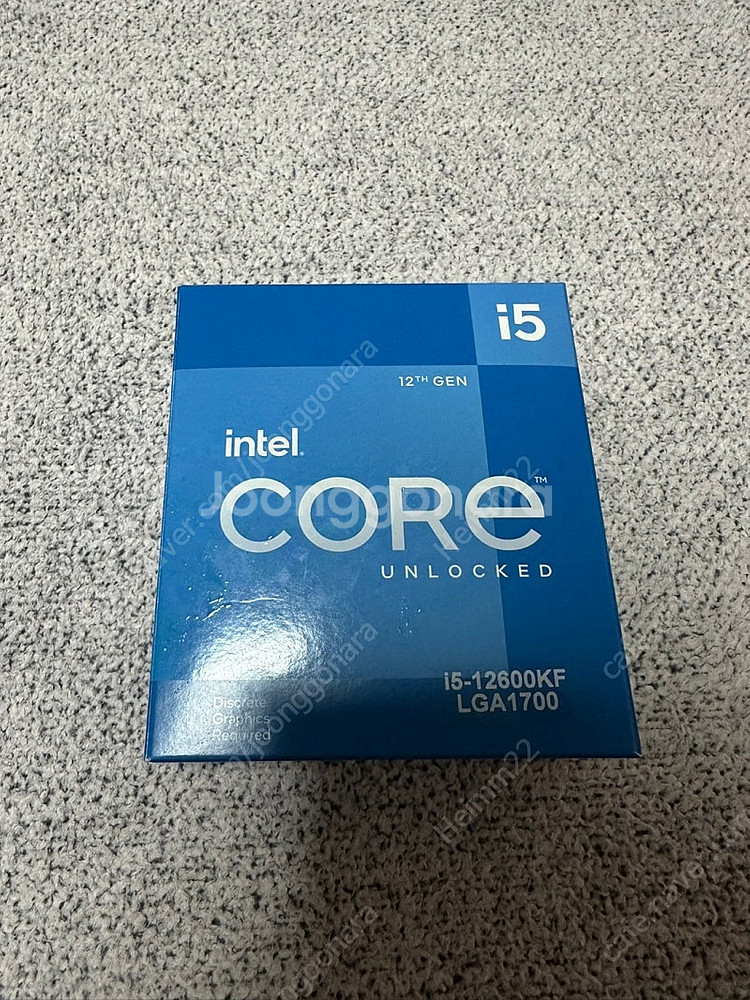인텔 i5 12600kf 판매합니다. (12600k)--0