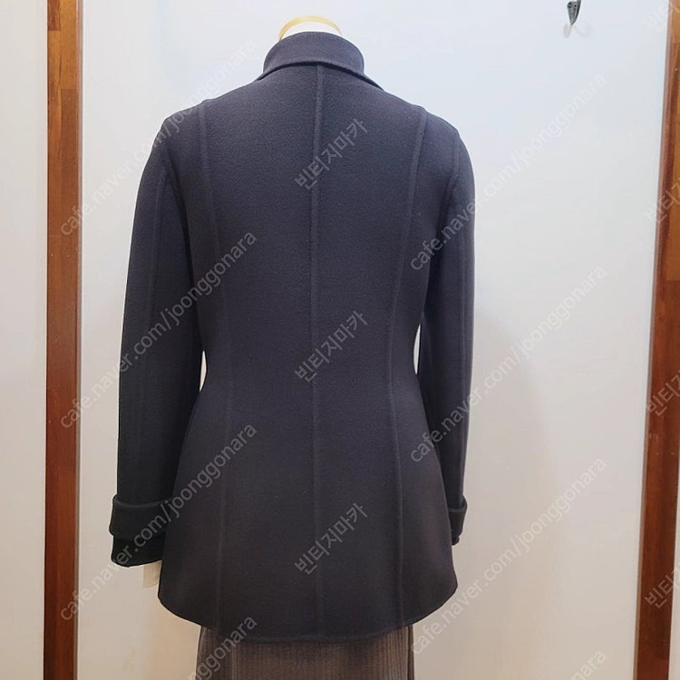 정품 버버리 여성 핸드메이드 하프 코트--5