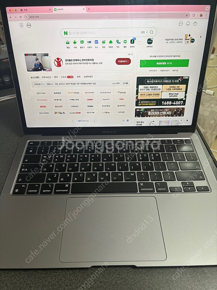 맥북 에어M1 스그 8GB 256GB 판매합니다--1
