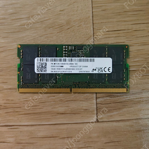 [팝니다] 마이크론 노트북용 DDR5-4800 16GB 단일램 팝니다.