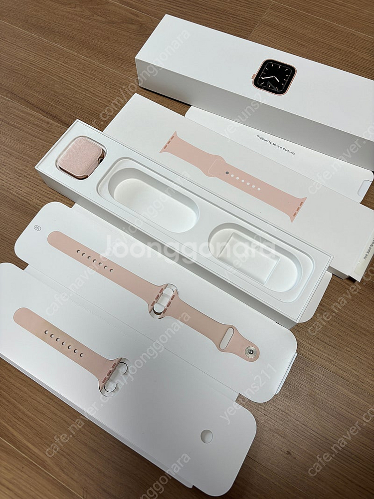 애플워치5 40mm 로즈골드+충전기+케이스+스트랩 풀세...--1