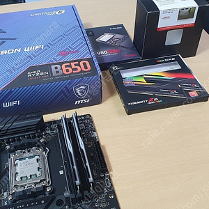 7800x3d + MSI B650 카본 + 지스킬 6000 cl32 + 삼성 980 PRO 2TB 판매합니다