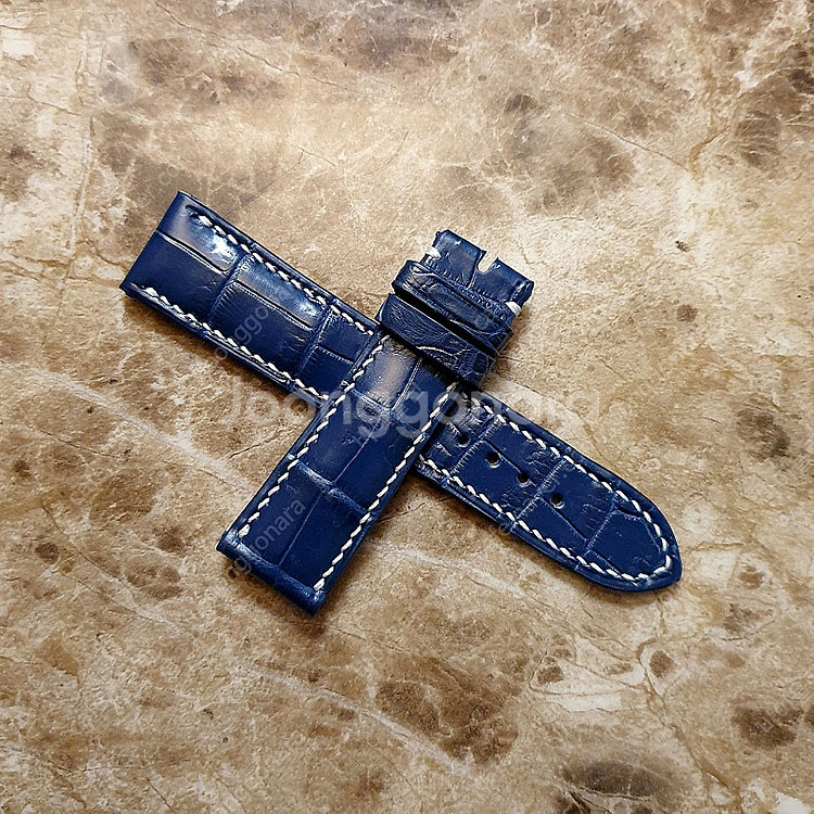 저먼 남자 악어시계줄 시계밴드 22MM 새제품--2