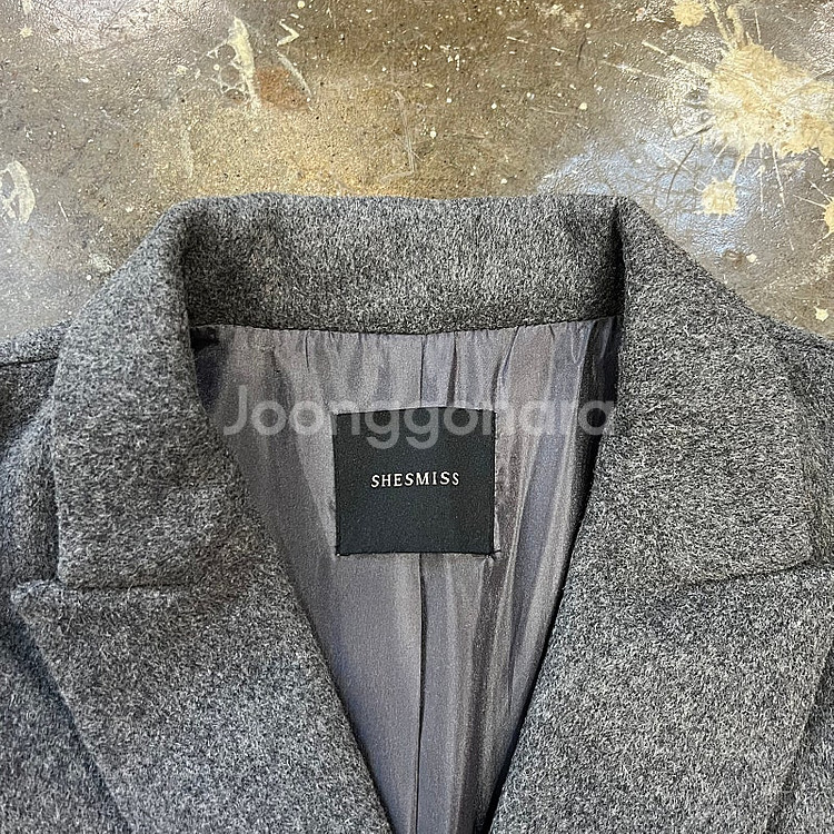 55) 쉬즈미스 울 코트 여성 코트 마인 데코 타임--2