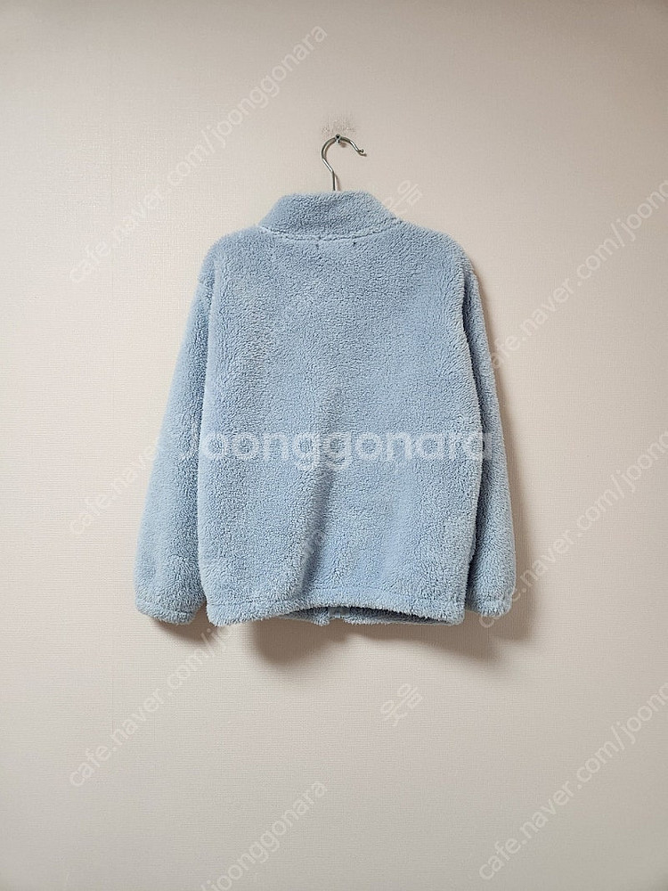 130사이즈 탑텐 하늘색 뽀글이 털 자켓--1