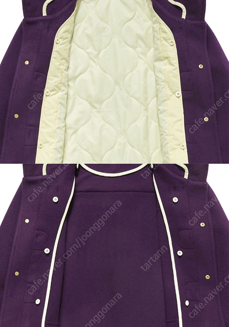 비바스튜디오 퍼플 더플코트 viva studio 보라 떡볶이코트 이미지