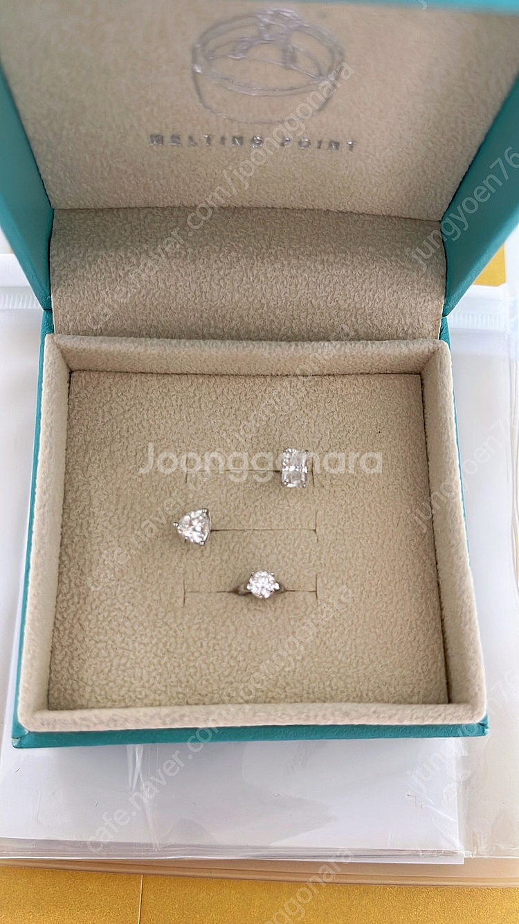 14k 모이사나이트 피어싱 3종--0