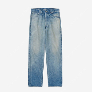 오라리 AURALEE SELVEDGE FADED HEAVY DENIM PANTS (FADED INDIGO)