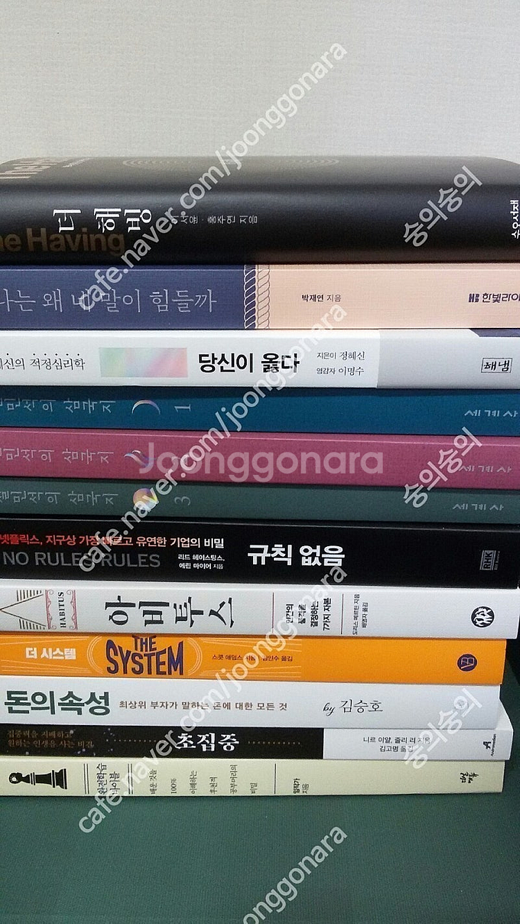 베스트셀러 여러권(가난한찰리의연감/쇼펜하우어/내면소통/...--0