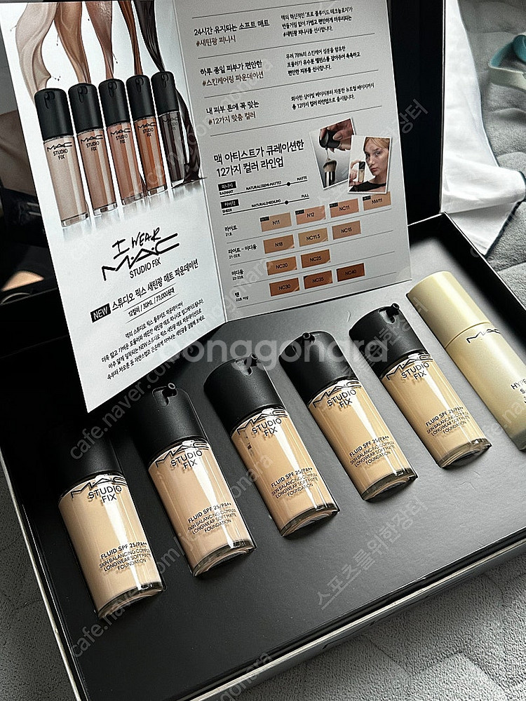 (새상품)맥 스튜디오 픽스 플루이드 롱웨어 소프트매트 파운데이션+하이퍼리얼 세럼라이저--3