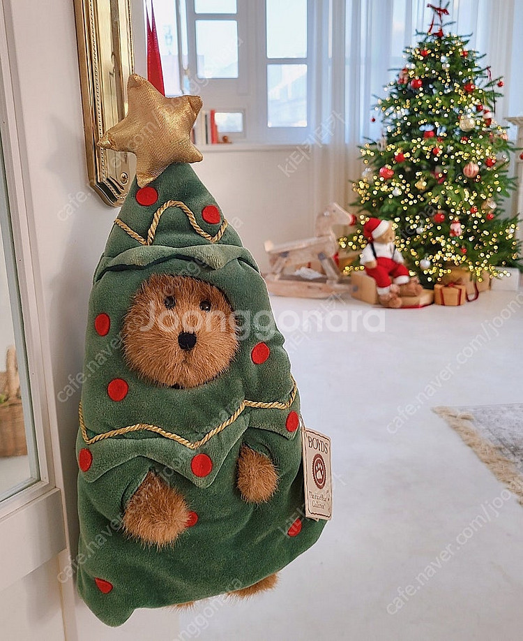 보이즈베어 크리스마스 트리 빈티지 테디베어 앤틱 고전--0