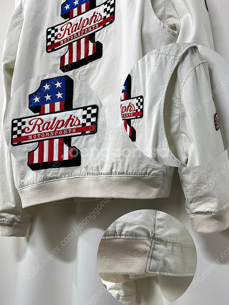 NWT 23S/S 폴로 랄프로렌 화이트 모터사이클 자켓...--7