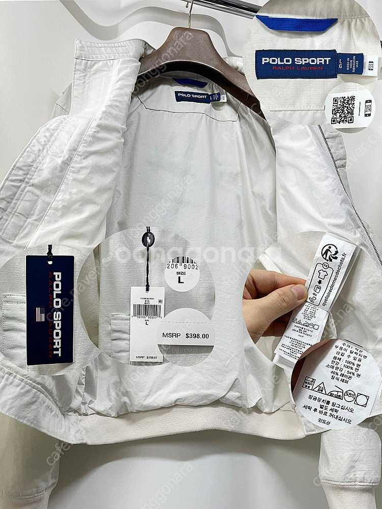 NWT 23S/S 폴로 랄프로렌 화이트 모터사이클 자켓...--8